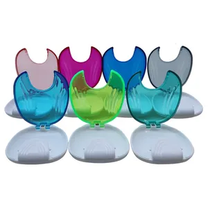 Caja de Almacenamiento para Dentaduras Postizas en Forma de Concha, Diseño de Ajuste a Presión - Product Image 4