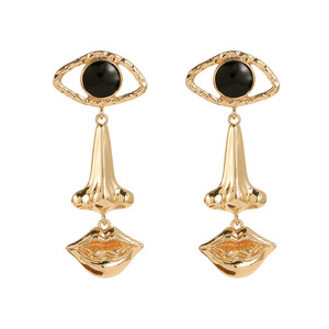 Boucles d'oreilles vintage <span class=keywords><strong>Diablo</strong></span> pour femme, prix de gros, mode polyvalente, pour bal de promo, personnalisées, motif nez, lèvres et yeux - Product Image 6