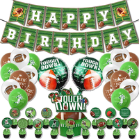 Vente en gros de ballons en feuille d'aluminium de 18 pouces en forme de ballon de football, de rugby, de golf et de basket-ball pour la décoration de fête d'anniversaire des enfants