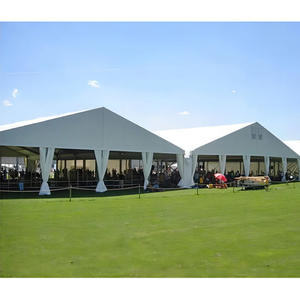 Tente <span class=keywords><strong>triangulaire</strong></span> blanche en PVC pour mariage, fête, événement, extérieur, gazebo – Dimensions variées (3x6m, 4x6m, 5x12m, 6x12m, 7x21m, 8x15m, 9x12m) – Longueurs disponibles : 10m, 15m, 20m, 30m - Product Image 2