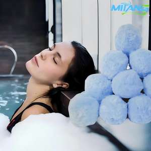 Boule de fibres de polyester bleu ciel de qualité commerciale 700g, longue durée et réutilisable pour une <span class=keywords><strong>filtration</strong></span> économique - Product Image 4