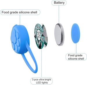 Collar de Silicona LED Impermeable para Perros, Luces de Seguridad para Caminar de Noche, Baterías Incluidas, Promocional, Clásico para Mascotas, Precio Directo de Fábrica - Product Image 3