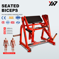 Machine de gymnastique biceps assise chargée de plaque d'équipement de force de forme physique commerciale