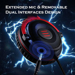 EKSA Auriculares Estéreo de Alto Rendimiento para Juegos, Auriculares LED E900 <span class=keywords><strong>con</strong></span> Micrófono para <span class=keywords><strong>PS4</strong></span>/PC - Product Image 5