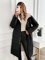 Veste chauffante longue à capuche pour femme, coupe-vent, avec fermeture éclair, 100 % polyester, manches longues, technique, origine CN
