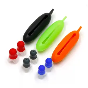 Reusable airplane silicone earplugs designed to relieve tinnitus with silicone sleeve packaging