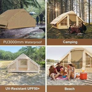 เต็นท์ตกปลาน้ำแข็งแบบเป่าลมสำหรับงานหนัก กันน้ำและกันลม พร้อมพื้นสำหรับผู้ประกอบการทัวร์ตกปลาเชิงพาณิชย์ - Product Image 6