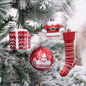 EAGLEGIFTS 2026 Proveedor de Artículos Navideños Más Vendidos, 155 Piezas de Adornos Navideños Irrompibles Rojos y Blancos de 30-160 mm - Product Image 5