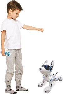LEXiBOOK Power Puppy: Il Mio Robot Cane Intelligente con Controllo Remoto, Gesti, Addestramento, Danza, Musica, Effetti Luminosi e AI Programmabile - Product Image 3