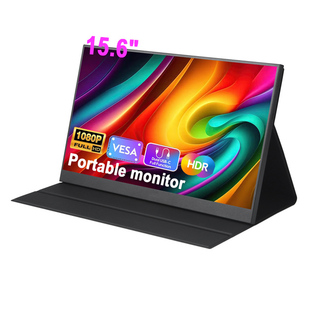 60hz 15.6 Inch 1080p FHD IPS LCD Display Portable Monitor Laptop Extender