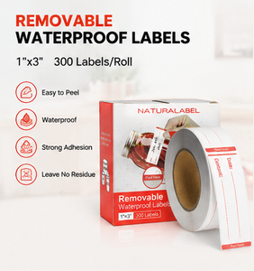Self-Adhesive Rectangular Paper <b>Labels</b> Writable for Food Packaging Daily Necessities - Product Image 1