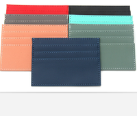 Porte-cartes en cuir PU mince avec 6 fentes pour cartes Porte-cartes Visa Carte d'identité Porte-monnaie pour filles Portefeuille fin pour femmes