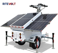 Tarımsal Yollar, Tema Parkları Kullanımı İçin Taşınabilir ve Mobil Güneş Enerjili Güvenlik Aydınlatma Treyleri - Ritevolt RST-3P
