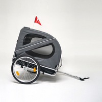 Chariot pliable 2 en 1 pratique, installation facile, poussette personnalisée pour vélo, remorque de voyage pour animaux de compagnie, chat, chien, OEM, transport pratique