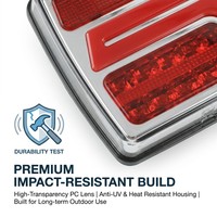 Nouvelle lampe arrière de remorque LED sans fil magnétique personnalisée 12V, rechargeable, avec fonctions Stop et Clignotant, étanche, pour camion et remorquage