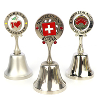 Campanella da Tavola in Lega di Zinco Personalizzata con Design Personalizzato, Souvenir Turistico Svizzero, Decorazione per Tavola