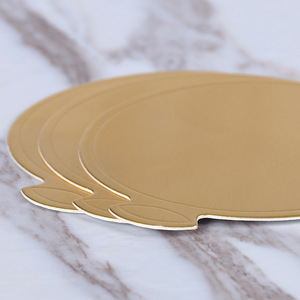 Plaques en papier pour Base de gâteau, 50 pièces, en <span class=keywords><strong>carton</strong></span> <span class=keywords><strong>doré</strong></span> Mousse - Product Image 5