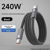 Câble USB-C tressé en nylon 240W 5A PD pour smartphone, ordinateur portable et batterie externe de nouvelle génération