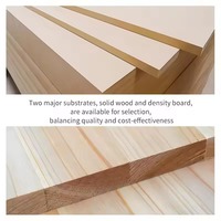 Panneau mural 3D en MDF cannelé moderne personnalisé |   Panneau décoratif acoustique en bois courbé pour hôtels et bureaux de luxe