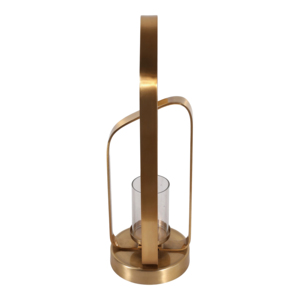 Metal And Glass <b>Candle</b> Holder <b>Hurricane</b> Stylish Home Decor Accent For Pillar Candlestick Table - Product Image 5