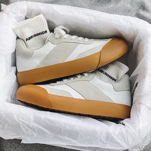 High Quality Men's Skateboarding Shoes Custom Luxury Casual Leather Training Fashion 2024 Sneakers Design Suede Blank Shoes