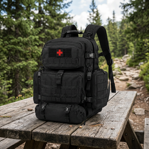Sac à dos médical pour premiers secours, trousse de traumatologie d'urgence, sac EMS EMT, trousse de premiers secours, sac de déploiement de triage, 1000D Cordura Nylon - Product Image 2