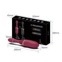 Sexmaschine mit Stoßfunktion, Vibrator, Heizfunktion, G-Punkt und Anal-Stimulation, Erwachsenen-Sexspielzeug für Frauen