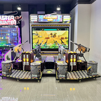 Machine de jeu d'arcade de tir Gatling Gun à monnayeur pour 4 joueurs, simulateur de jeu vidéo de tir en intérieur