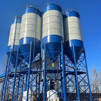 Silo à ciment de 100 tonnes, silo de stockage de ciment portable, filtre vertical de type humide, prix du silo à ciment de 100 tonnes