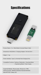 <span class=keywords><strong>Cable</strong></span> de Reparación Universal 7 en 1 con Función de Restauración, Modo de Descarga, Modo de Ingeniería <span class=keywords><strong>DCSD</strong></span> para iPhone 6-17PM y Serie Samsung - Product Image 5