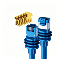 Câble Ethernet Cat5E/Cat6/Stp Cat 6 10M/50M/100M Câble de raccordement pour ordinateur portable Routeur Câble réseau