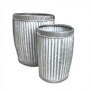 Urne de jardin en métal classique écologique avec finition antique pour la décoration de la maison, du jardin et de l'extérieur - Product Image 1