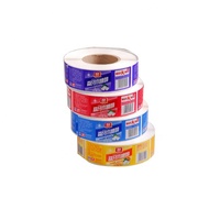 Autocollant de livraison de nourriture imprimé de logo étanche personnalisé autocollant compostable de boîte à pizza étiquettes alimentaires pour emballage de boîtes à pizza