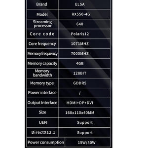Carte graphique PC <span class=keywords><strong>ELSA</strong></span> Radeon Rx 550 4 Go GDDR5, directement de l'usine - Product Image 3