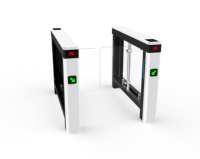 Barrière pivotante intelligente en acier inoxydable, système de contrôle d'accès automatique pour passage piétonnier, pour entrée de bâtiment