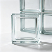 Bloc de verre massif, brique de verre massif pour la décoration de cloisons, bloc de verre massif sur mesure, fourniture d'usine