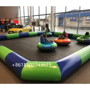 Big cheap race track bumper car inflatable for kids inflatable bouncer race track