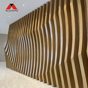 <span class=keywords><strong>Profil</strong></span>és en aluminium modernes Alumtimes pour villas, panneaux de façade extérieure, lamelles en aluminium 3D, mur-rideau, imperméable, ignifuge - Product Image 1