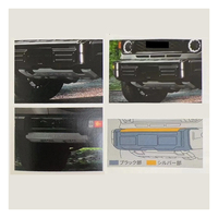 MAictop Accessoires de voiture Pare-chocs avant en aluminium Couvercle moteur Plaque de protection pour Toyota Land Cruiser LC76 LC79 Matériau métallique
