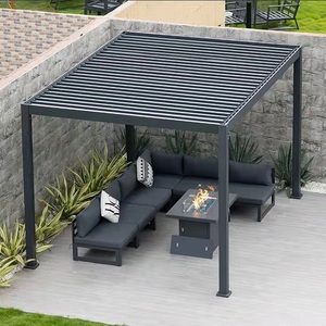 <span class=keywords><strong>Pergola</strong></span> in alluminio con tetto <span class=keywords><strong>a</strong></span> lamelle orientabili, tenda <span class=keywords><strong>da</strong></span> <span class=keywords><strong>sole</strong></span> <span class=keywords><strong>a</strong></span> parete, tenda <span class=keywords><strong>a</strong></span> rullo intelligente, gazebo con porta manuale e protezione solare per patio chiuso - Product Image 1