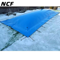 7m X 3,5m Rectangulaire 680G/m2 PVC Avion Aufblasbar Poolabdeckung Piscine Abdeckplane Hiver Bâche Gonflable Piscine Couverture