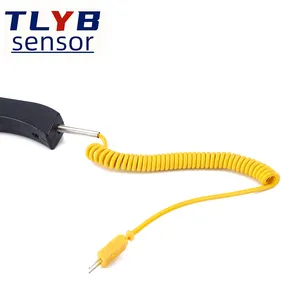 Probe WRNK-187 Hand-held Large Handle K-type Armoured Thermocouple Temperature Probe For Zinc/aluminium High Temperature Furnace