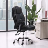 Chaise de bureau de direction en cuir moderne et confortable, pivotante, ergonomique, réglable en hauteur, pour ordinateur, idéale pour PDG, écoles et ateliers