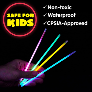 Artículos para Fiestas Infantiles, Juego de 100 Pulseras Luminosas de Neón que Brillan en la Oscuridad, Gafas Luminosas de 8 Pulgadas - Product Image 3
