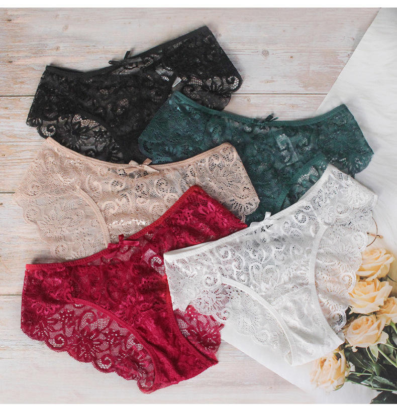 Wholesale New Breathable Comfortable Seamless Lace Wholesale Underwear Sexy Panties for Ladies