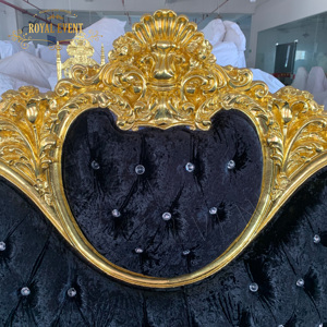 Canapé <span class=keywords><strong>de</strong></span> mode à Foshan canapé <span class=keywords><strong>de</strong></span> mariage en usine chaises trône en bois chaise meubles d'hôtel utilisation pour l'événement - Product Image 3