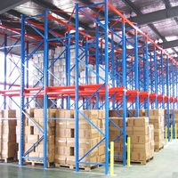 Système de rayonnage d'entrepôt industriel de support de palette sélectif en acier de stockage résistant d'usine