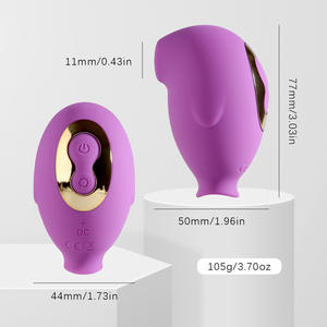 Huevo Vibrador Portátil para Estimulación Oral y Clítoris, Herramienta <span class=keywords><strong>de</strong></span> Masturbación con Lengua Vibrante para Mujeres - Product Image 2