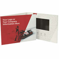 Carte-cadeau en papier personnalisée, brochure vidéo pour la promotion marketing de la marque
