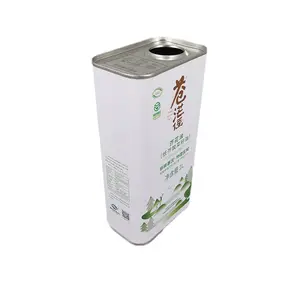 F-style Wholesale Empty Metal Packaging Rectangular Tin Can Making Machine Engine Oil Oil Drum Shape Tin Box Used Ca